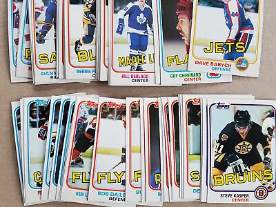 $1.30 • Buy 1981-82 Topps Hockey Cards You Pick East West