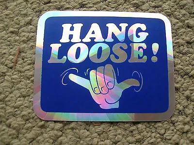 Vintage Hang Loose Surfboard Sticker Surfing Longboard Shaka Surfer 70s / 80s Ya • $6.50