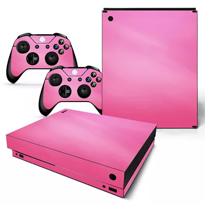 Xbox One X Skin Design Foils Sticker Screen Protector Set - Pink Motif • $34.28