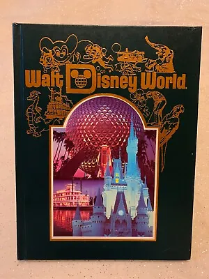 Walt Disney World 1986 Souvenir Book Dark Green Hardback Epcot Cinderella's Cast • $7.70