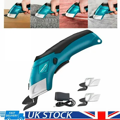 £25.99 • Buy Cordless Electric Scissors Cutter For Leather Rug Craft Sewing Shears Machine UK