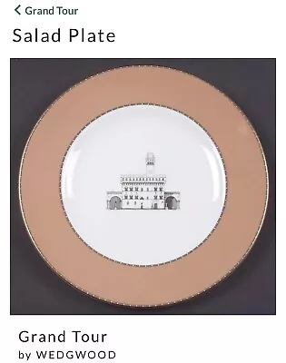 £35 • Buy WEDGWOOD Grand Tour Collection 8  Bone China PLATE - Palazzo Vecchio Florence