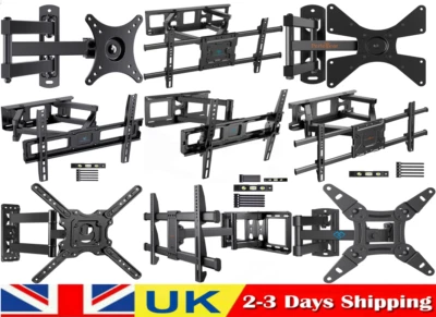 £9.99 • Buy TV Wall Bracket Mount 10-84  Swivel & Tilt Full Motion For Flat And Curve LED TV
