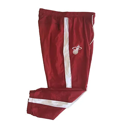 Nike Men’s Miami Heat NBA Basketball Tracksuit Pockets Lined Red Pants Sz 2XL • $49.60