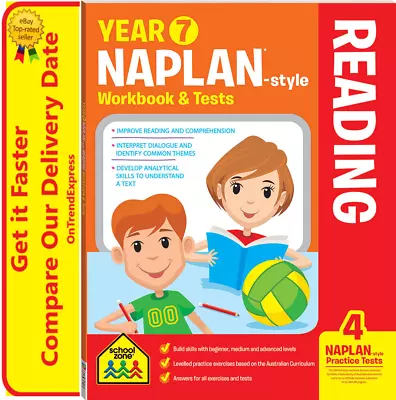 Year 7 NAPLAN-Style READING Workbook & Tests By Hinkler NEW • $14.90