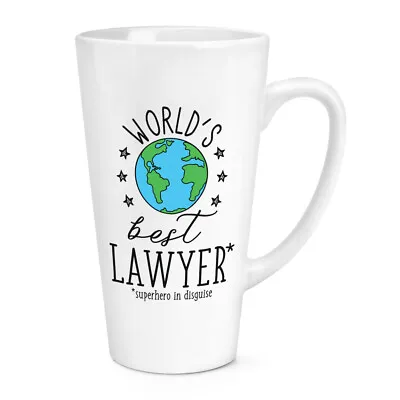 World's Best Lawyer 17oz Large Latte Mug Cup Funny Joke Favourite Solicitor Law • £12.99