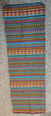 $149 • Buy Native American Western Navajo Aztec Zapotec Shawl Wrap Scarf Table  59x20”