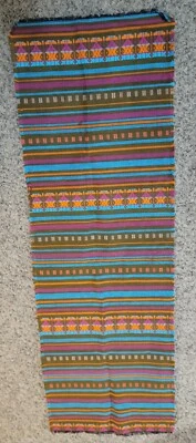 $149 • Buy Native American Western Navajo Aztec Zapotec Shawl Wrap Scarf Table  59x20”