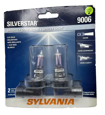 SYLVANIA 9006 SilverStar High Performance Halogen Headlight Bulb 2 Bulbs Pack • $24.95