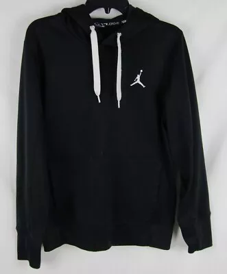 Air Jordan Dri Fit Hoodie-Adult Small-Black/White-Jumpman-VGUC • $25