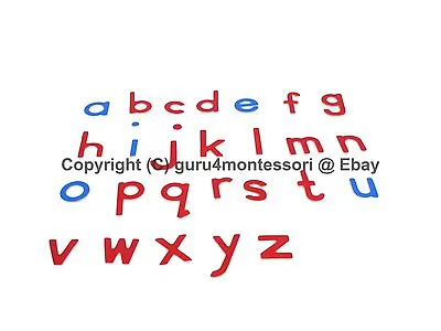 Montessori Language Material - Small Movable Alphabet In Print -Letters Only • $25.99