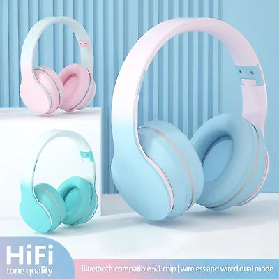 Noise Cancelling Headphones Wireless Over Ear Bluetooth 5.0 Earphones Home Work • $32.29
