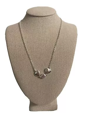 Montana Silversmiths Necklace Womens Heart Big Sky Pink Gemstone Chain Rope  • $54.99