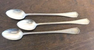 3 Ice Tea Spoons - Oneida Niagara Silverplate 1877 N.F. Co. - Madison Pattern • $10.20