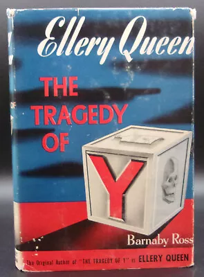 Ellery Queen TRAGEDY OF Y Vintage Grosset Edition Mystery HC DJ Barbaby Ross • $34.99