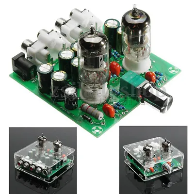 Acrylic Case 6J1 Valve Preamp Tube PreAmplifier Board Headphone Amplifier Buffer • £4.79