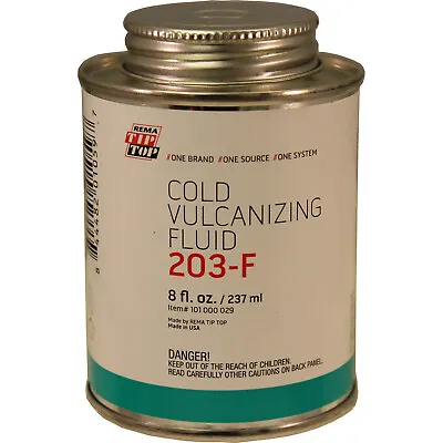 REMA TIP TOP 203-F Cold Vulcanizing Fluid In Brush Top Can 8oz • $22.32