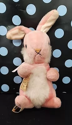 Vintage GUND Bunny Rabbit 1960's PINK Gunderful Creation 9  PLUSH Japan • $35.49