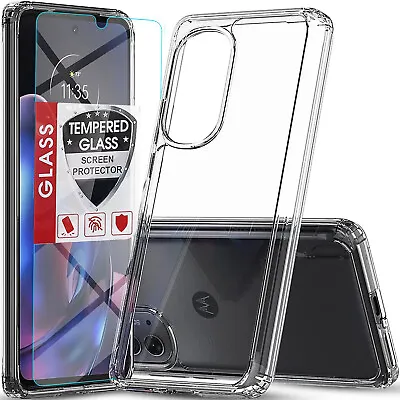 For Motorola Edge 2022/Edge Plus 2023/Edge 5G UW 2021 Case Phone Cover + Glass • $5.99
