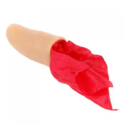 £5.24 • Buy Realistic Thumb Tip Finger Fake Red Silk Disappear