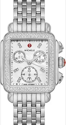 Michele Deco Diamond Mother Of Pearl Dial Women's Watch (MWW06A000775) • $1300