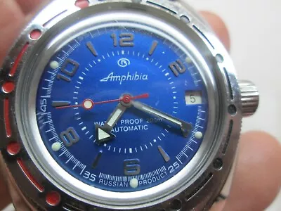 Vostok Amphibia  Automatic 200m Diver Russian Watch USA SELLER ~EXC COND ~ • $175