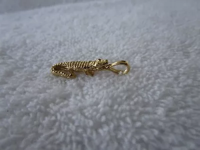 Quality+vintage New~ Yellow Gold Plated  [ Alligator Design ] Pendent~~l@@k!! • $5.99