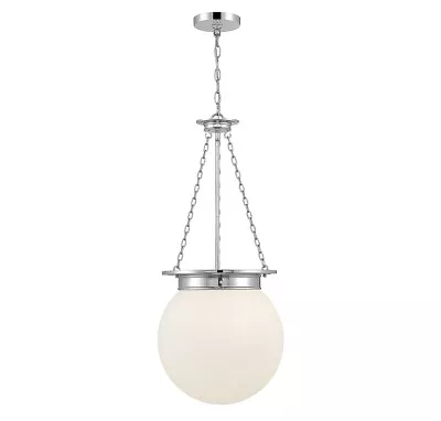 Manor 3-Light Pendant In Polished Nickel • $338