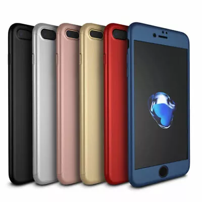 360 Hybrid Shockproof Case Cover Tempered Glass For Apple IPhone 6 6s 7 Plus • $7.75