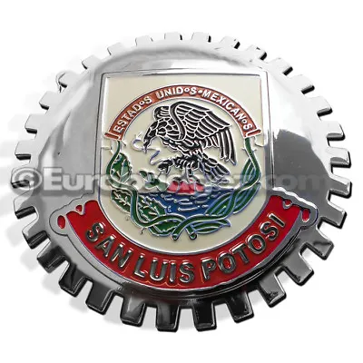 1-NEW Front Grill Badge Mexican Flag S.L.P. MEXICO MEDALLION SLP San Luis Potosi • $19.99