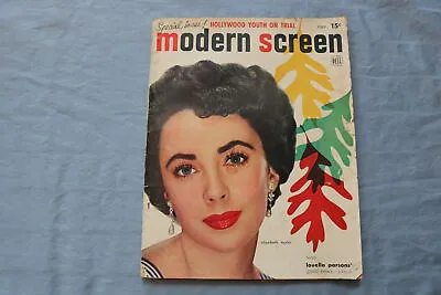 1950 November Modern Screen Magazine - Elizabeth Taylor Cover - E 9043 • $45
