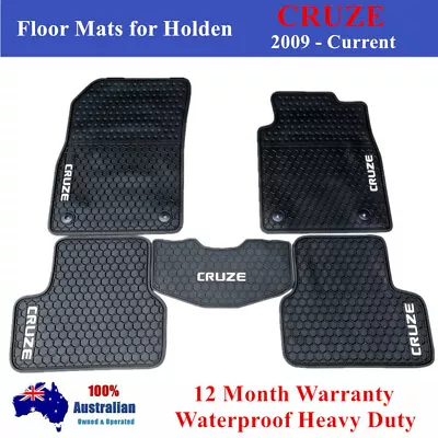 Heavy Duty Rubber Car Floor Mats Black For Holden Cruze 2009 - 2020 JG JH • $76.50