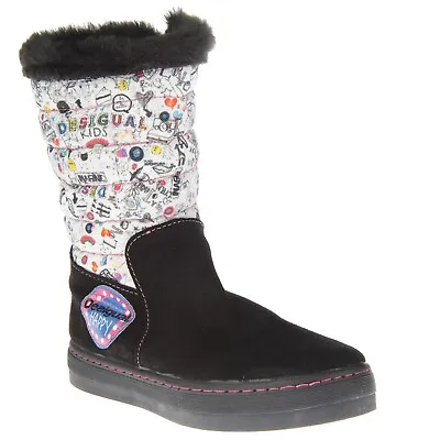 Desigual Kids Bolimania Pop Winter Shoes Black Boots Size 9 UK 9 US 26 EU67TT5A2 • $65.62