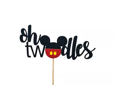 Mickey Mouse Oh Twodles Cake Topper 2nd Two  Birthday • $19