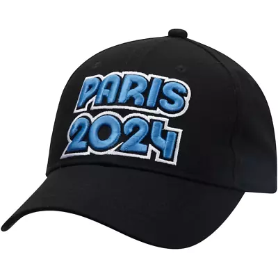 Paris 2024 Olympics Cap (Size Adult OS) Black & Blue Fanatics Cotton Cap - New • £14.99