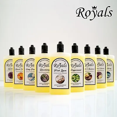 100ml Royals Reed Oil Diffuser Refill Fragrance Perfume Rattan Bottle Aroma • £5.19