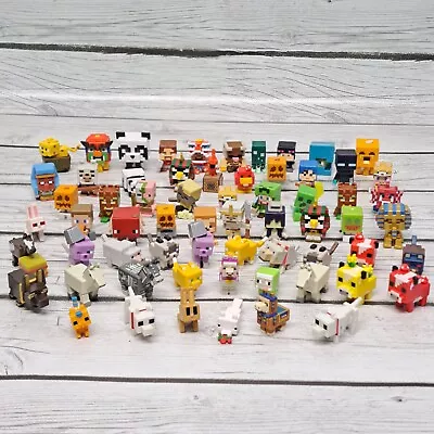 Minecraft Mini Figures Large Lot Of 64 Mattel Mojang • $89.88