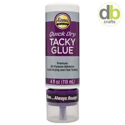 4oz 118ml Aleene's ALWAYS READY Original Premium QUICK DRY Tacky Glue ( 33147 ) • £10.99