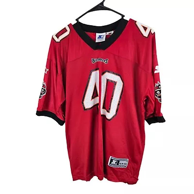 Vintage 1998 Starter Mike Alstott Tampa Bay Buccaneers Jersey Youth Sz XL 18/20 • $24.95