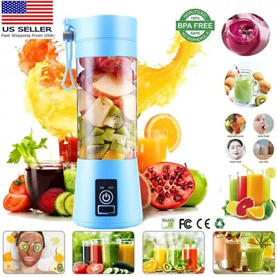 Portable USB Blender Juicer Cup Smoothies Mixer Fruit Machine Rechargeable • $11.90