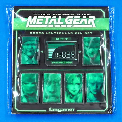Metal Gear Solid Codec Lenticular Enamel Pin Figure Set X7 Snake Liquid Otacon • $51.95