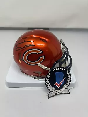 Mike Ditka Signed Chicago Bears Flash Mini Helmet Beckett Witnessed 4 • $109.99
