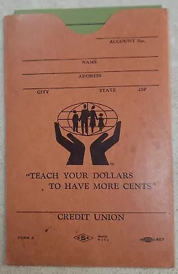 Vintage Whirlpool Employees Credit Union Savings Account Booklet & Envelope  • $19.95