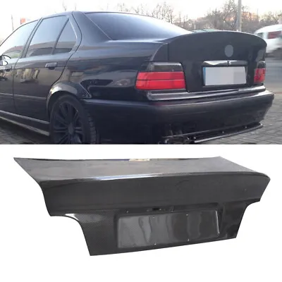 Carbon Fiber Boot Lid Cover Rear Trunk Wing Fit CSL Style For 92-97 BMW E36 • $587