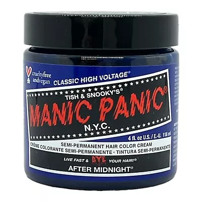 Manic Panic Semi-Permanent Hair Color Cream After Midnight 4 Oz • $13.17