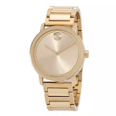 Movado 3600795 Bold Evolution Gold Tone Dial Stainless Steel Mens Watch • $379.99