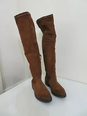 Miz Mooz Brandy Suede Gore Tall Shaft Boots Tracey New 36 Fits Us 5.5-6 • $38.50