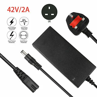 42V 2A Power Battery Charger For 36V Li-on Battery Electric Bike Ebike Scooters • £6.59