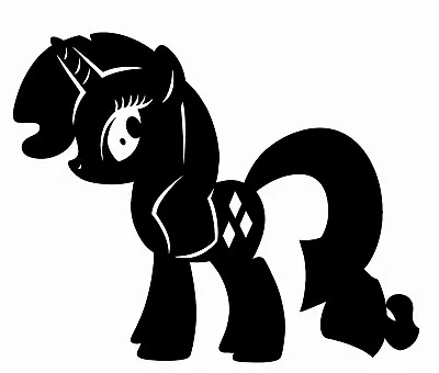 Rarity Fashion Designer Kids Bedroom Art My Little Pony Vinyl Wall Decal 17x20 • $18.99