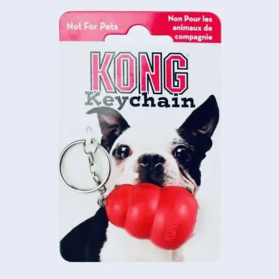 Kong Keychain Key Ring - Mini Red Rubber (Not A Dog Toy!) Promo + Sticker! (NEW) • $11.97